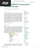 Pro - ENGINEER Customization - Missing Manuals