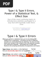 Radziwill Type I II Power Effect