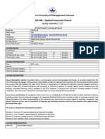 FINN 400-Applied Corporate Finance-Atif Saeed Chaudhry-Fazal Jawad Seyyed