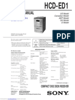 Sony HCD-ED1 Service Manual