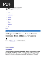 Battleground Ukraine Comprehensive Summary Russian Perspective