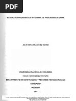 Manaual de Programacion y Control de Obra PDF