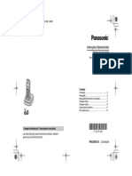 Manual Telefone Sem Fio Panasonic KX Tg1371lbh