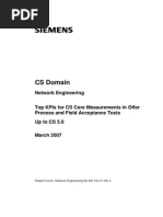 CS Core KPIs For Offer and Field Acceptance Test