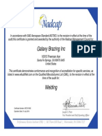 Nadcap Certification - Welding