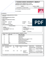 Examination Form With Challan