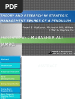 Theory and Research in Strategic Management