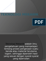 Teknologi Mekanik Perkakas Tangan