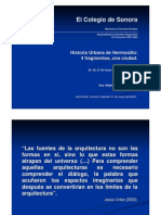 Historia Urbana de Hermosillo: 4 Fragmentos, Una Ciudad - Arq. Alejandro Duarte Aguilar
