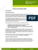 Solent and South Downs Groundwater Update