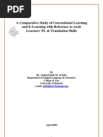 Comparative Study of Conventional Learning