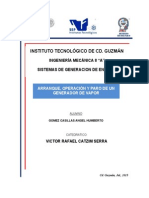 Arranque y Operacion de Generador de Vapor