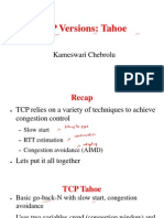 TCP Versions: Tahoe: Kameswari Chebrolu