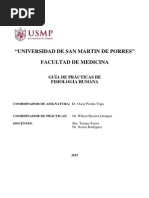 Guía de Practicas de Fisiología Usmp 2015