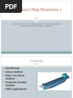 Finite Element Techniques in Ship Structural Design