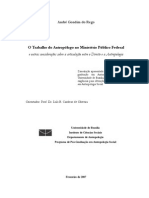 O Trabalho Do Antropólogo No Ministério Público