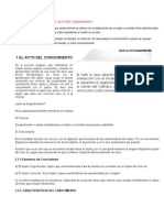 Mencione Dos Ejemplos Del Acto Del Conocimiento