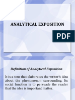 Analytical Exposition