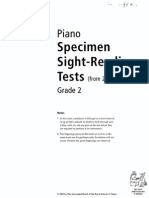 Grade 2 Piano Specimen Sight-Reading Tests 2009