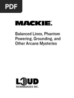 Balanced Lines, Phantom Powering, Grounding, and Other Arcane Mysteries