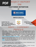 Customer Retention Strategies at HDFC Bank