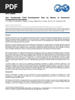 SPE 138886 Gas Condensate Field Development Plan by Means of Numerical Compositional Simulation