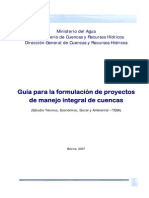 Guia Formulacion de Proyectos de Manejo Integral de Cuencas