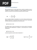 LinealizaciÓn de Formulas