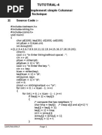 Columnar Transposition Cipher