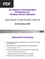 An Adaptive Communication Architecture For Wireless Sensor Networks