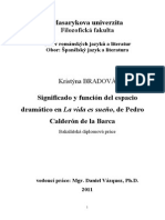 Significado y Funcion Del Espacio Dramatico Calderon