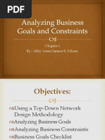 Analyzing Business Goals and Constraints