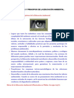 Objetivos Metas y Principios de La Educacic3b3n Ambiental