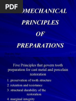 Biomechanical Principles OF Preparations