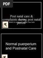 Normal Puerperium & Postnatal