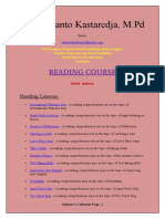 Reading Course - Suhanto Kastaredja