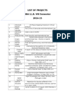 Cb57fProject Topics For BBA LLB