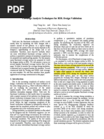 Coverage Analysis Techniques For HDL Design Validation: Jing-Yang Jou and Chien-Nan Jimmy Liu