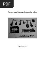 Versos para Sones & Congas Jarochos: September 15, 2014