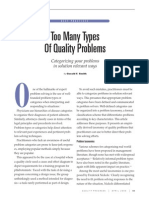 Types of Quality Problems