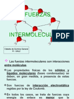 FUERZAS Intermoleculares