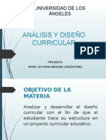 Análisis y Diseño Curricular