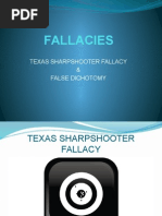 Texas Sharpshooter Fallacy & Black-Or-White Fallacy