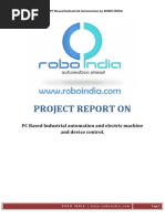 PC Based Industrial Automation With AVR Atmega 16 - Project Report