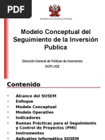 Seguimiento de La Inversión Publica