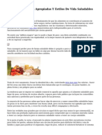 Fomento de Dietas Apropiadas Y Estilos de Vida Saludables