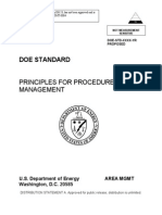 Principles For Procedure System Management