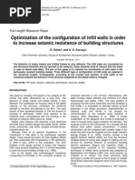 D. Güney. Optimization of The Configuration of Infill Walls in Order To Increase Seismic Resistance of Building Structures