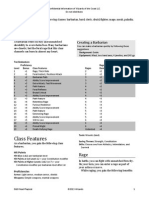 Barbarian: Class Features