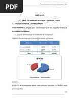 Analisis y Presentacion de Resultados IV